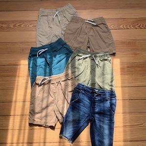 Lot of 6 Pairs of Boys Cat & Jack Shorts